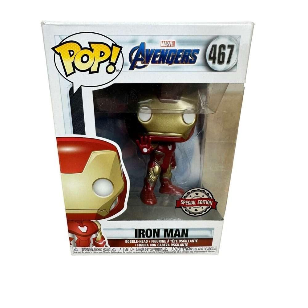 Avengers Endgame Iron Man Exclusive Pop! Vinyl Figure #467 Robert Downey Jr
